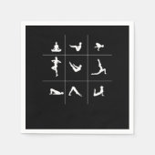 ヨガアサナ仏教の瞑想スピリチュアル禅ギフト スタンダードカクテルナプキン (正面)