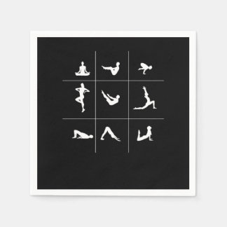 ヨガアサナ仏教の瞑想スピリチュアル禅ギフト スタンダードカクテルナプキン