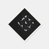 ヨガアサナ仏教の瞑想スピリチュアル禅ギフト スタンダードカクテルナプキン