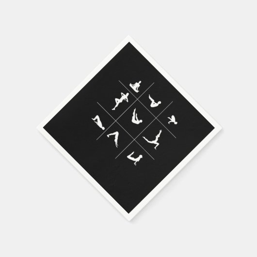 ヨガアサナ仏教の瞑想スピリチュアル禅ギフト スタンダードカクテルナプキン (角)