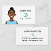 ヨガアバパーソナライズされたター名刺 名刺 (正面/裏面)