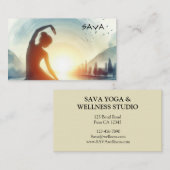 ヨガアンドウェルネススタジオゼン 名刺 (正面/裏面)