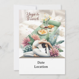 ヨガアンドブランチパーティの招待状 招待状