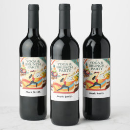 ヨガアンドブランチパーティー ワインラベル