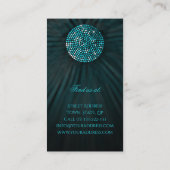 ヨガインストラクターきらめく円ビジネスカード 名刺 (裏面)