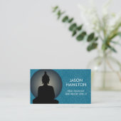 ヨガインストラクターと霊気マスタービジネスカード 名刺 (スタンド正面)