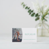 ヨガインストラクターのスローガンビジネスカード 名刺 (スタンド正面)