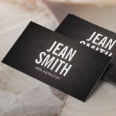 ヨガインストラクターはっきりした文字エレガントミニマル 名刺