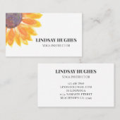 ヨガインストラクターひまわり 名刺 (正面/裏面)