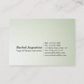 ヨガインストラクターアポイントメントカラフルロータスマンダラ 予約カード (裏面)