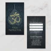 ヨガインストラクターアポイントメントボディリーフOMシンボル 予約カード (正面/裏面)