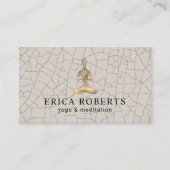 ヨガインストラクターウェルネスメディテーションセラミック 名刺 (正面)