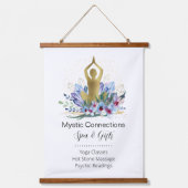ヨガインストラクターエネルギーヒーラー結晶霊気スパ 吊り下げ型タペストリー (正面)