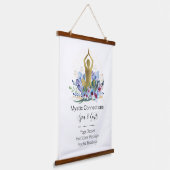 ヨガインストラクターエネルギーヒーラー結晶霊気スパ 吊り下げ型タペストリー (傾斜あり)