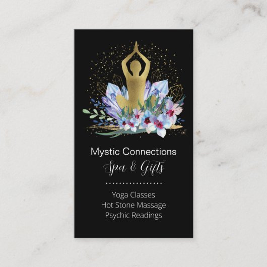 ヨガインストラクターエネルギーヒーラー結晶霊気スパ 名刺 (正面)