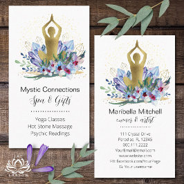 ヨガインストラクターエネルギーヒーラー結晶霊気スパ 名刺