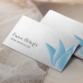 ヨガインストラクターエレガントブルーロータスヒーリングスパ 名刺