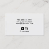 ヨガインストラクターエレガントロータスフラワースパサロン 名刺 (裏面)