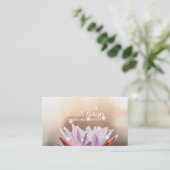 ヨガインストラクターエレガントロータスフラワースパサロン 名刺 (スタンド正面)