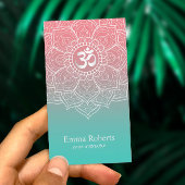 ヨガインストラクターエレガントロータスマンダラナマステ 名刺