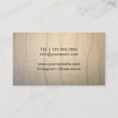 ヨガインストラクターエレガント金ゴールド 名刺 (裏面)