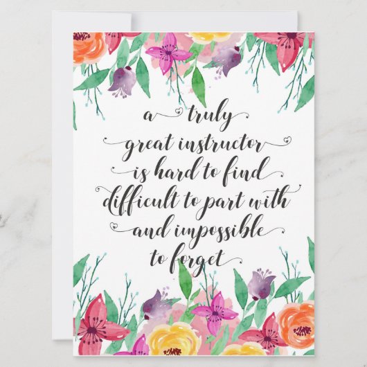 ヨガインストラクターオフィスギフトインストラクターコーチング カード (正面)