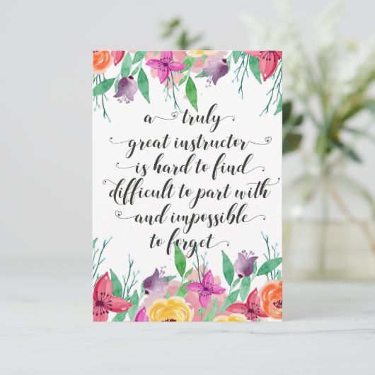 ヨガインストラクターオフィスギフトインストラクターコーチング サンキューカード (スタンド正面)