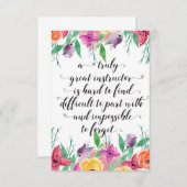 ヨガインストラクターオフィスギフトインストラクターコーチング サンキューカード (正面/裏面)