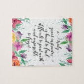 ヨガインストラクターオフィスギフトインストラクターコーチング ジグソーパズル (横)