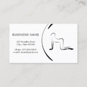 ヨガインストラクターカード（2つのヨガポーズ） 名刺 (裏面)