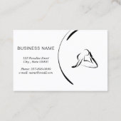 ヨガインストラクターカード（2つのヨガポーズ） 名刺 (裏面)