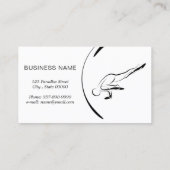 ヨガインストラクターカード（2つのヨガポーズ） 名刺 (裏面)