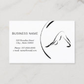 ヨガインストラクターカード（2つのヨガポーズ） 名刺 (裏面)