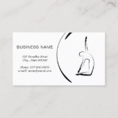 ヨガインストラクターカード（2つのヨガポーズ） 名刺 (裏面)