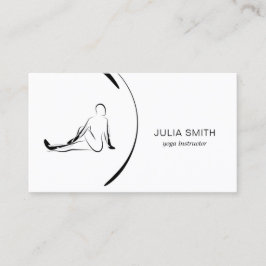 ヨガインストラクターカード（2つのヨガポーズ） 名刺