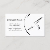 ヨガインストラクターカード（2つのヨガポーズ） 名刺 (裏面)