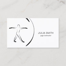 ヨガインストラクターカード（2つのヨガポーズ）