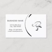 ヨガインストラクターカード（2つのヨガポーズ） 名刺 (裏面)