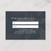 ヨガインストラクターギフト証明書瞑想禅OM 割引カード (裏面)
