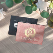 ヨガインストラクターギフト証明書瞑想禅OM 割引カード