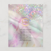 ヨガインストラクタークラスのロゴマーブル水彩 チラシ (裏面)