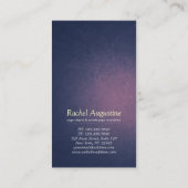 ヨガインストラクタークラスパスメディテーションポーズOMサイン ロイヤリティカード (裏面)