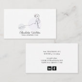 ヨガインストラクターコブラポーズ名刺 名刺 (正面/裏面)