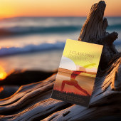 ヨガインストラクターサンセットハーフムーンポーズ5クラスパス ロイヤリティカード