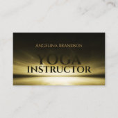 ヨガインストラクターザホライゾンライトカード 名刺 (正面)