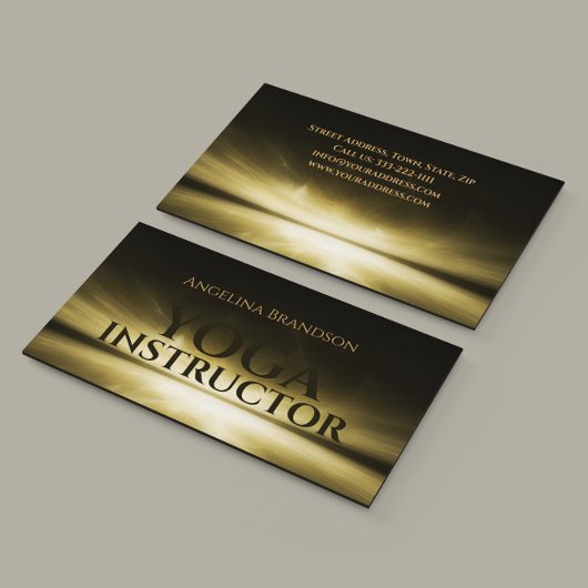 ヨガインストラクターザホライゾンライトカード 名刺