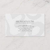 ヨガインストラクターシック金ゴールドフローラオムシンボルマンダラ 名刺 (裏面)