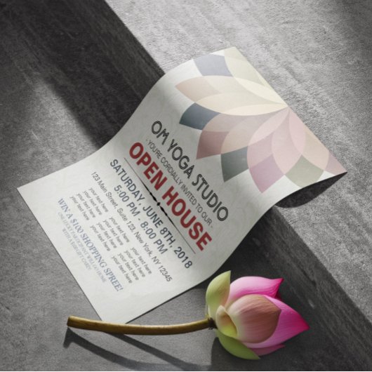 ヨガインストラクタースタジオオープンハウスロータスマンダラ チラシ