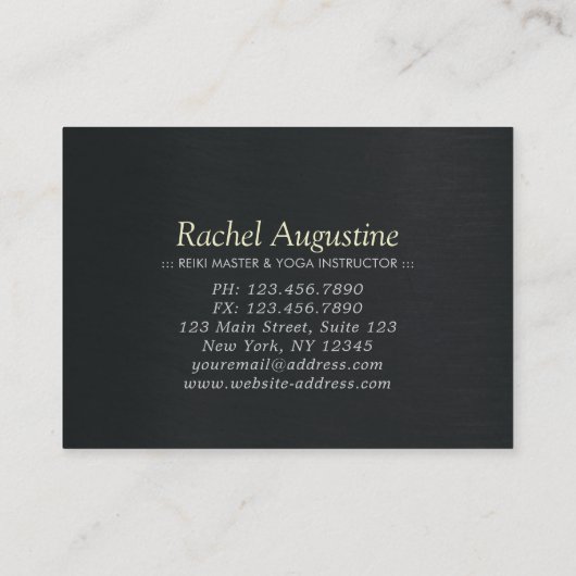 ヨガインストラクタースタジオギフト証明書菩提葉 割引カード (裏面)