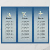 ヨガインストラクタースタジオトリフォールドパンフレットLotus (裏面)